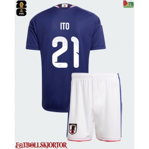 Japan Hiroki Ito #21 Hemmakläder Barn VM 2026 Kortärmad (+ Korta byxor)